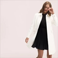 Inset Waist Boucle Coat